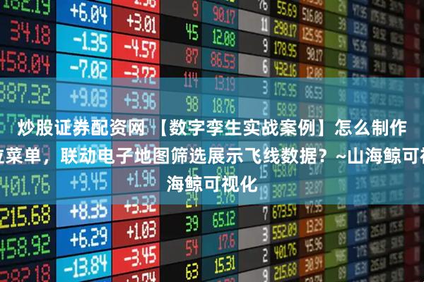 炒股证券配资网 【数字孪生实战案例】怎么制作下拉菜单，联动电子地图筛选展示飞线数据？~山海鲸可视化